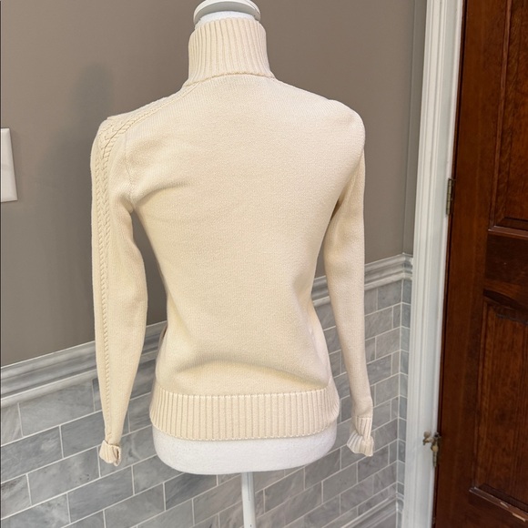 Ralph Lauren Beige Zip-Up Cardigan - Picture 4 of 6